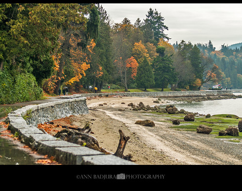 Stanley Park seawall in Vancouver, BC, Canada by Ann Badjura Photography