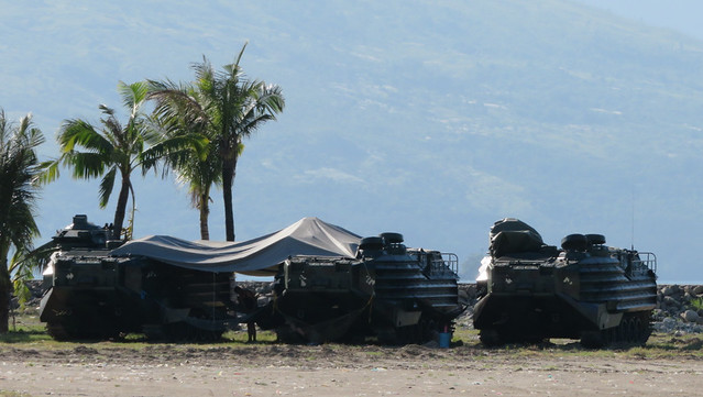 Philippine Marines Assault Amphibious Vehicles (AAV) AAVP-7A1 Exercise Kamandag 3 Subic Bay Zambales Philippines