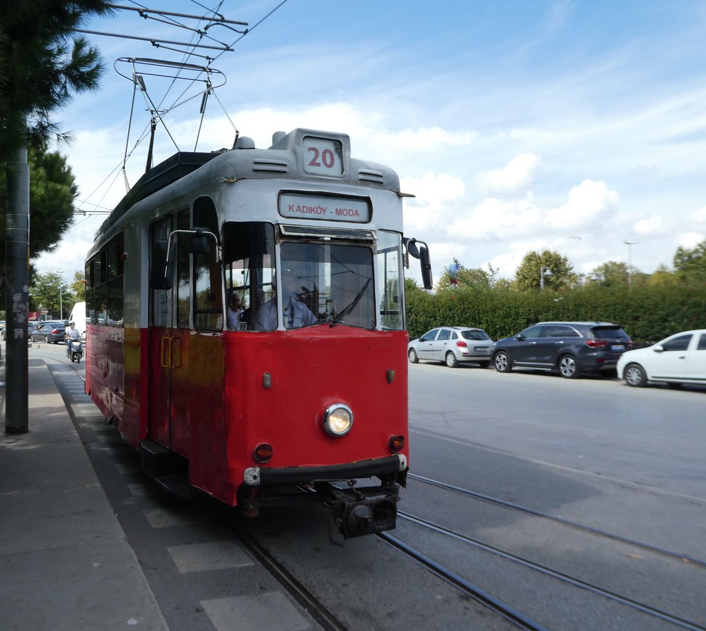 The Heritage Line 3 Tram in Kadikoy, Istanbul