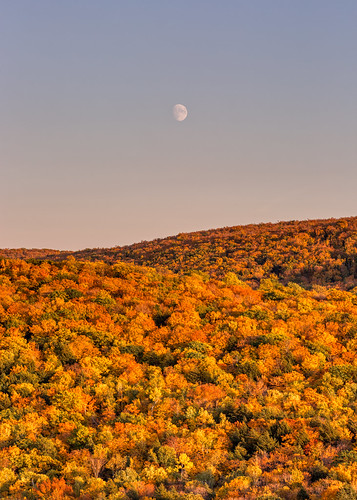 porcupinemountains sunset moon landscape autumn autumncolors fall fallcolors nature vertical michigan canoneos5dmarkiii canonef135mmf2lusm