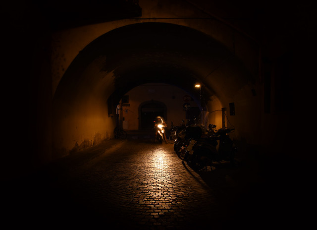 Biker in the Dark