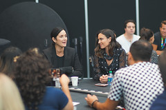 Carrie-Anne Moss and Odette Annable