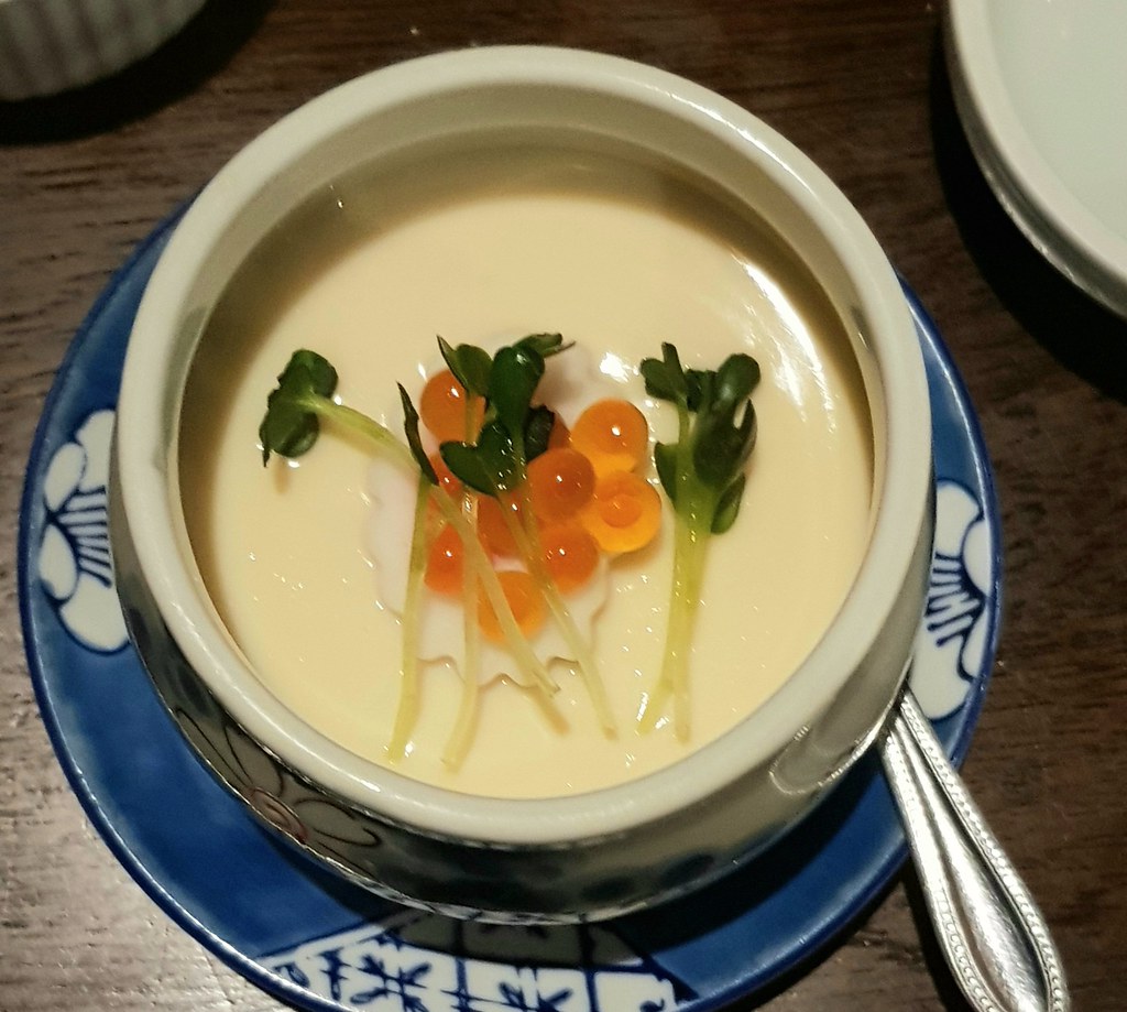 おまかせ Omakase (2 三文鱼卵蒸蛋 Chawanmushi ... with Salmon Roe (ikura)) @ 瓢箪 Hyotan Japanese Restaurant SS15