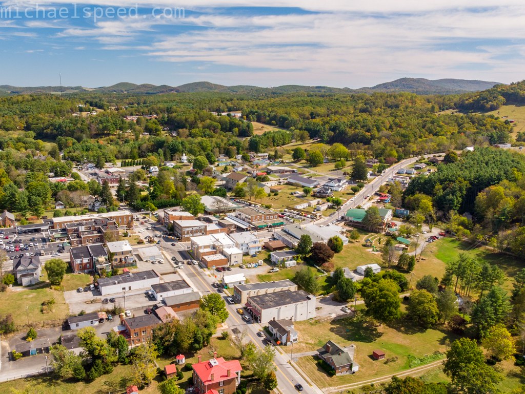Floyd, VA | Drone shot of Floyd Virginia. | Michael Speed | Flickr