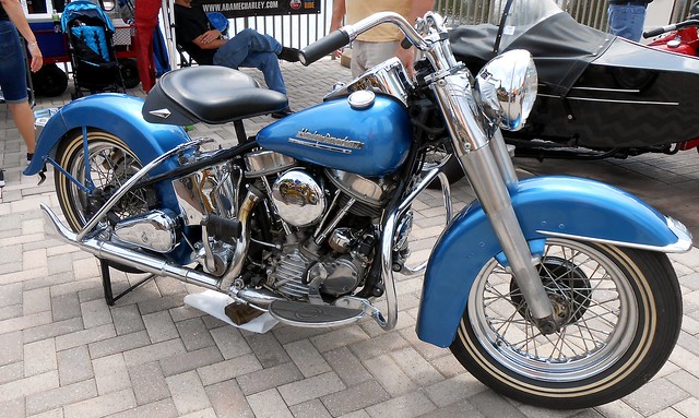 Blue Harley -- Riding Into History -- May, 2019