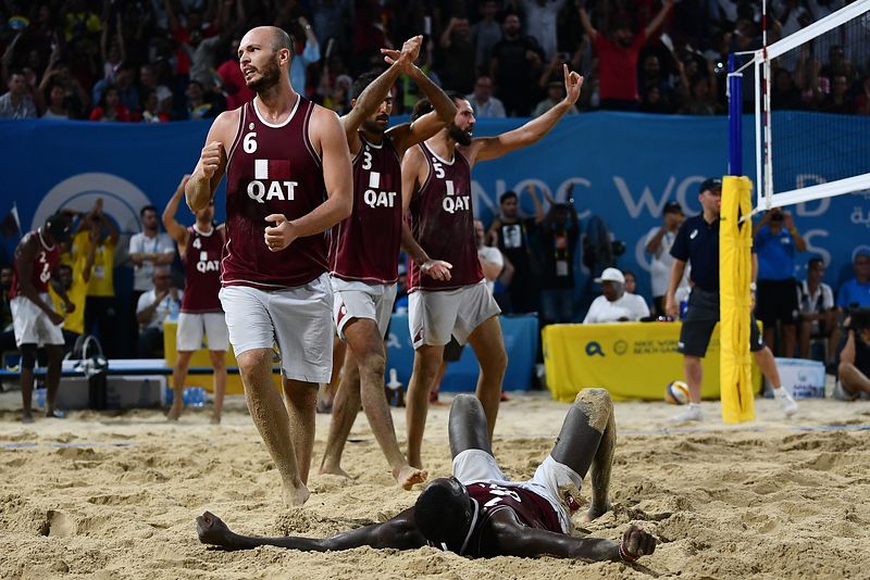 Men's Beach Volleyball 4x4 Gold medal final: USA vs QAT