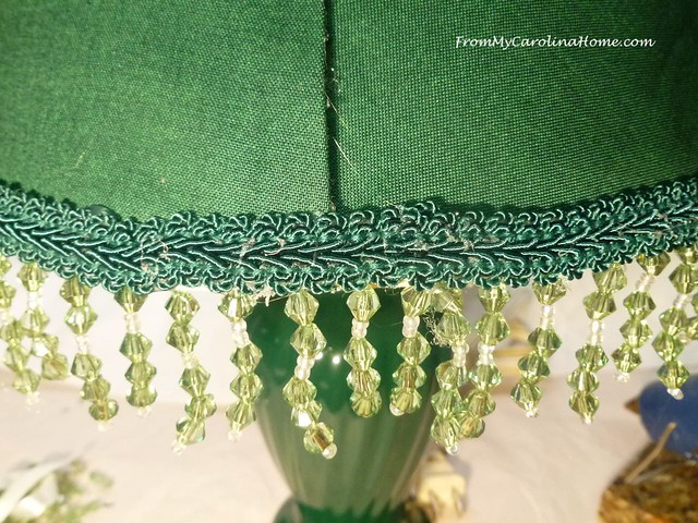 Recovering a Lampshade at FromMyCarolinaHome.com