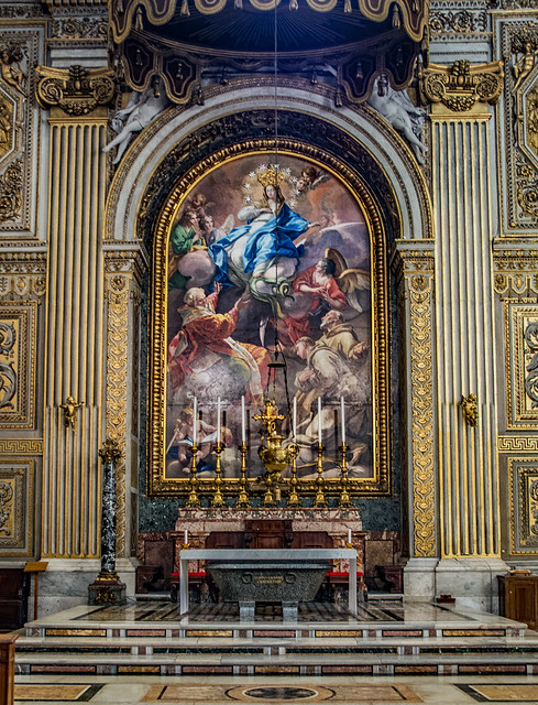 Altar of the Immaculate Conception, Chapel of the Choir, St Peter's Basilica, The Vatican DSC_1635