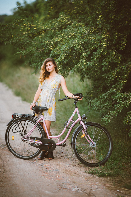 Beauty and her bicycle