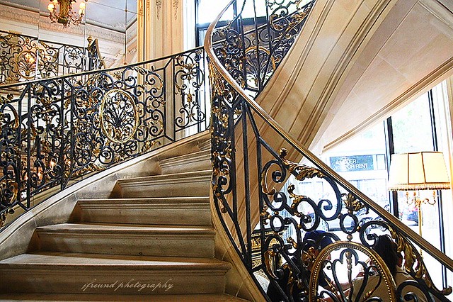 A beautiful staircase in Petit Palais, Paris