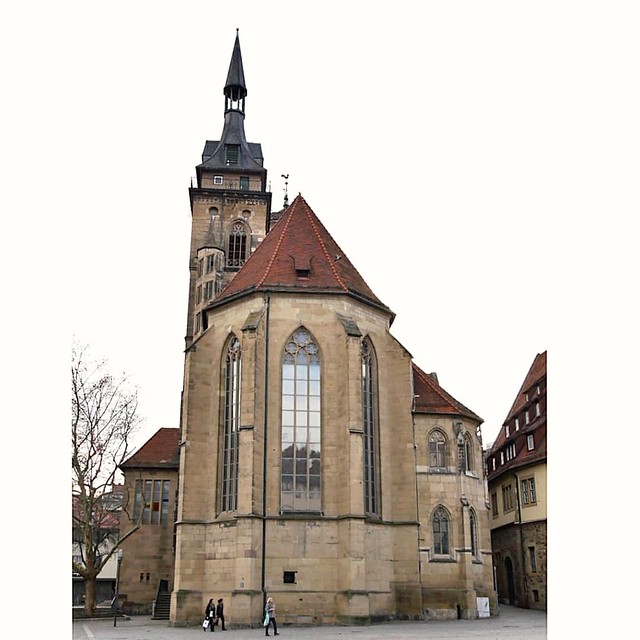 #Stiftskirche #Stuttgart. Hauptkirche der evangelischen #Landeskirche  Ansicht von Osten am #Schillerplatz