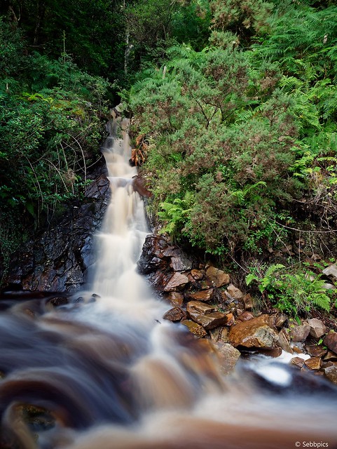 Side waterfall on the Glenevin river