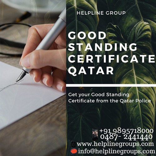 Good conduct certificate qatar | by helplinegroup123