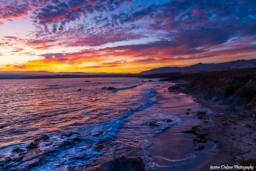 sunset vivid outside sky clouds ocean highway1 atmosphere color coast roadtrip sansimeon california romantic dusk landscape seascape
