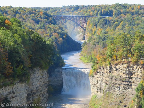 Close up of the views from Inspiration Point, Letchworth State Park, New York