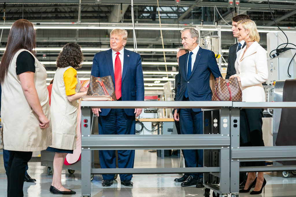 President Trump Visits the the Louis Vuitton Workshop - Ro…
