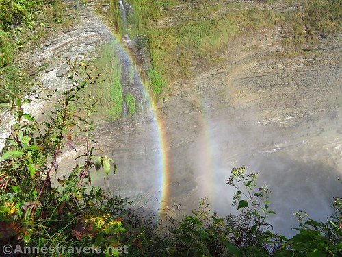 Double Rainbow at the Middle Falls, Letchworth State Park, New York