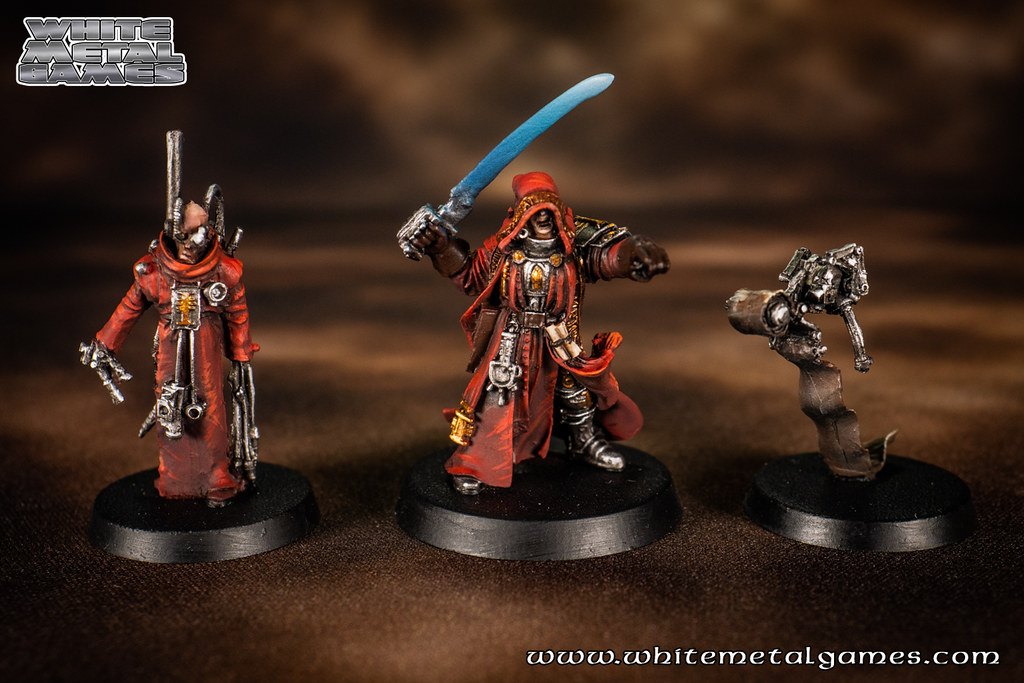 Pro Painted Warhammer 40,000 Inquisitor Solomon Lok & Retinue 