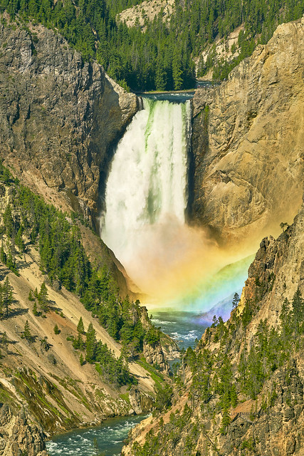 Rainbow Falls, Yellowstone NP