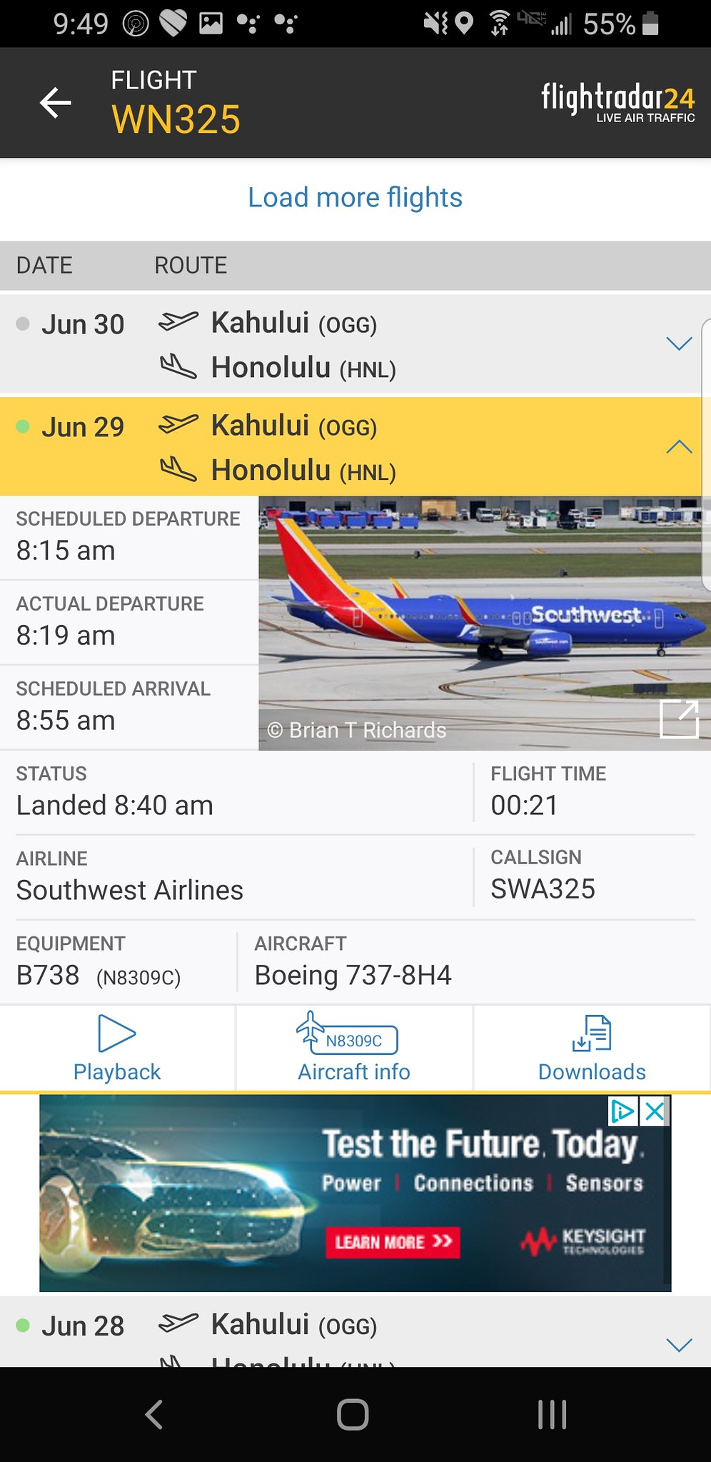 Avis du vol Southwest Airlines Kahului → Honolulu en Economique