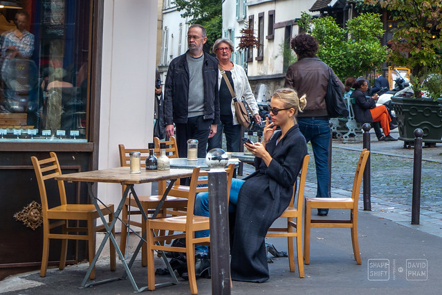 Parisian Woman at Cafe