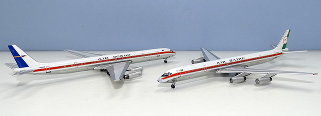 Air Congo & Air Zaire Douglas DC-8-63CFs 9Q-CLG and CLH