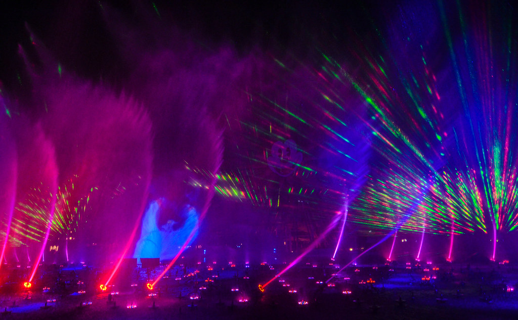World of Color colorful DCA