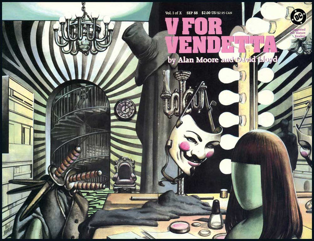 V De Vendetta -01- Vol #1 -01- Portada Original (Alan Moore y David Lloyd )