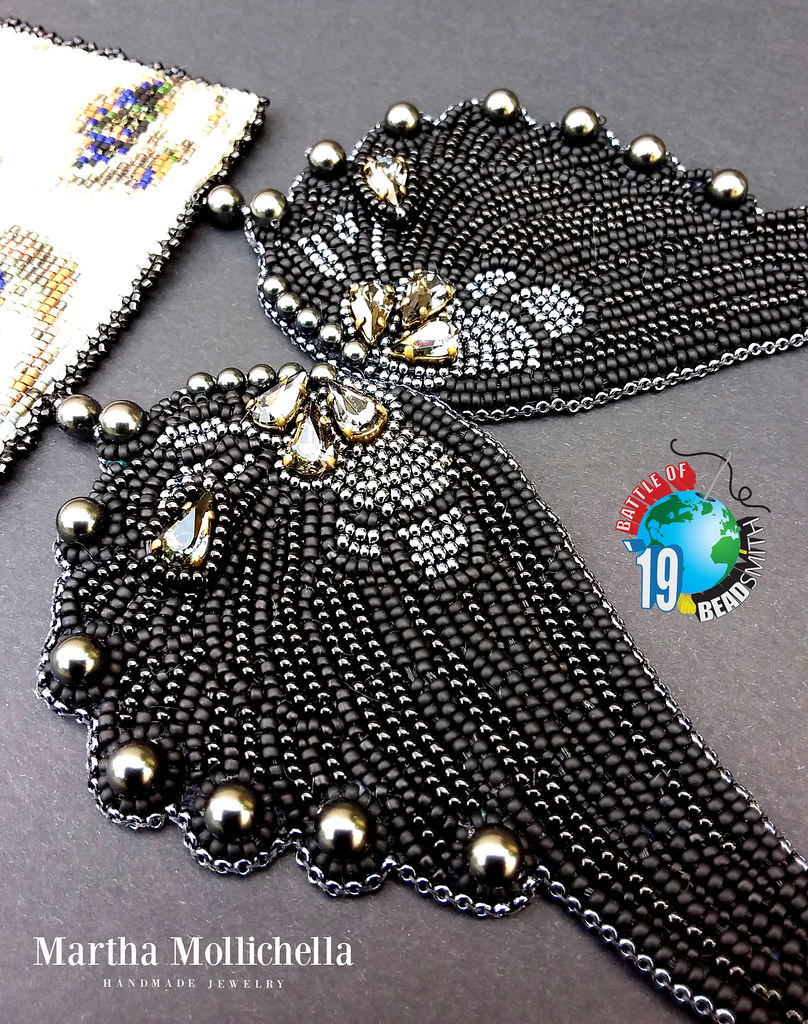 Angelita di Anzio Anzio Landing Martha Mollichella miyuki delicas beadloom bead embroidery