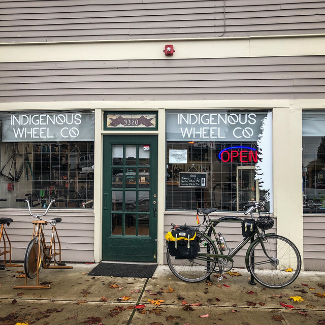 #coffeeneuring2019 Ride 4: 22 October 2019. Still exploring Tacoma. After the visit to @defiancebicycles I got a little beer, paid a visit to @indigenouswheelco and then got some pour over coffee at @olympiacoffee in the Proctor District. About four miles