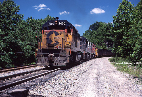 robert tokarcik trains railroads railways west virginia wv emd locomotives chessie system bo baltimore ohio sd35 austen