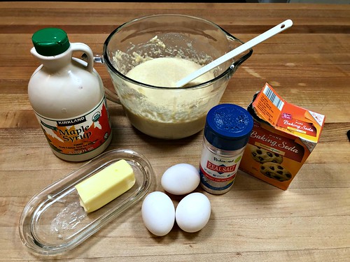 ingredients for sourdough starter pancakes