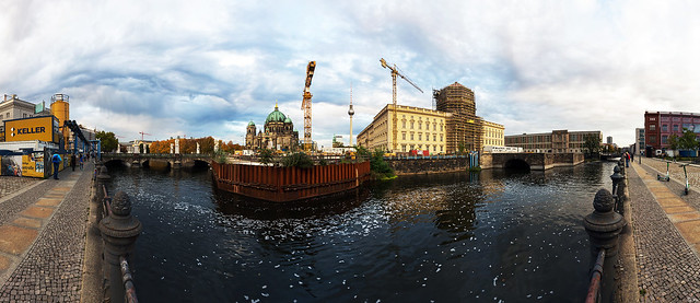 Berlin Baustelle Stadtschloss - Oktober 2019 (Panorama)