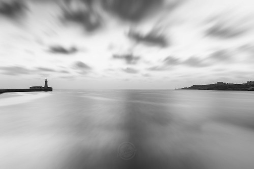 nikon nikond7200 d7200 photography longexposure blackwhite lowlight blackandwhite malta sky sea clouds sunrise seascape lighthouse