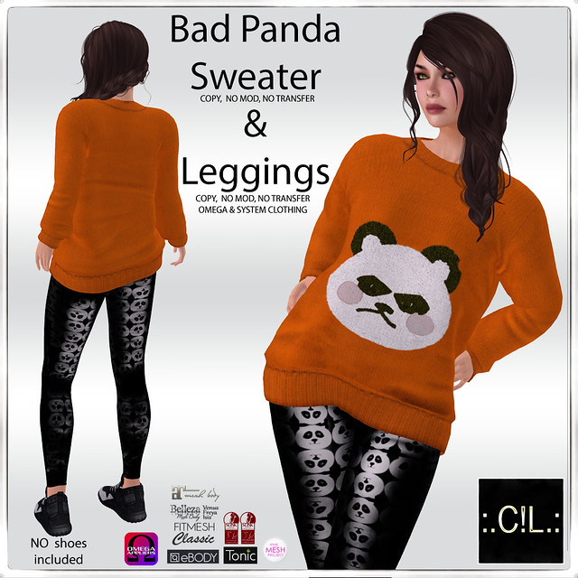 :.C!L.: Bad Panda Special Halloween Sweater & Leggings Poster