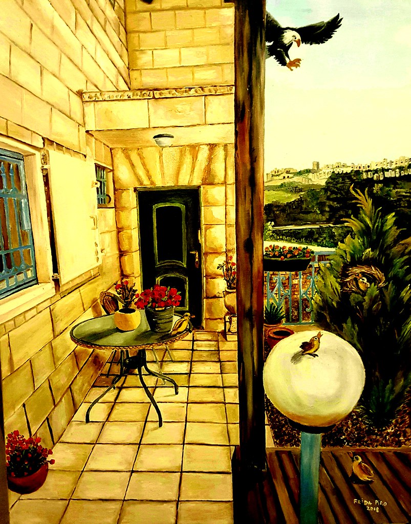 פרידה פירו Frida piro ציירת ישראלית אמנית עכשווית מודרנית ריאליסטית ירושלמית הציירת האמנית העכשווית המודרנית הירושלמית הריאליסטית ציורי נופים ציורי נוף