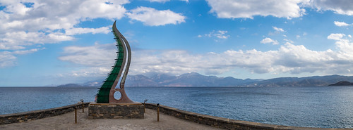 sculpture agiosnikolaos landscape horn walking greece panorama seascape holiday crete elláda kríti άγιοσνικόλαοσ ελλάδα κρήτη