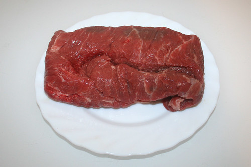 01 - Zutat Suppenfleisch vom Rind / Ingredient boiling meat from beef