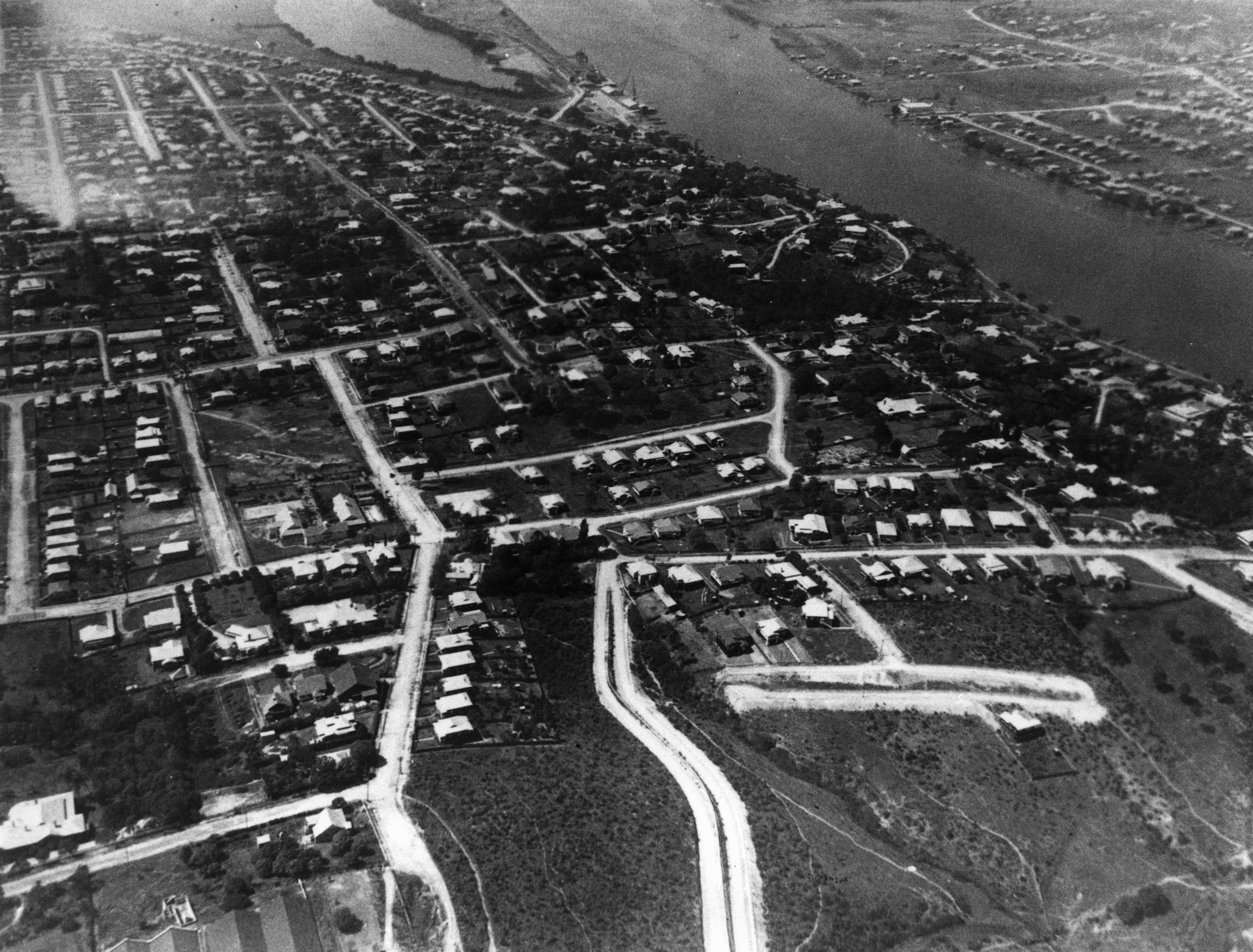 Aerial view of Ascot Brisbane 1936