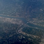 Huntington, West Virginia, from a plane 