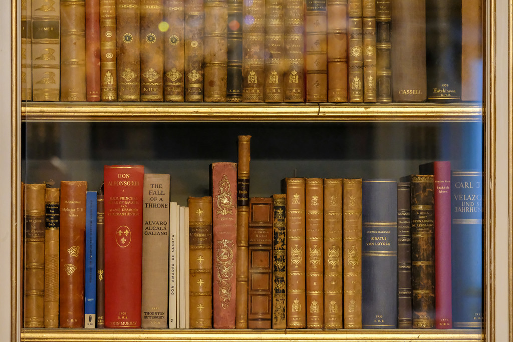 Elegant Bookshelves in the Royal Library