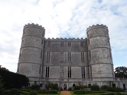 Lulworth Castle and entrance to its Tearoom SWC Walk 346 - Wool Circular (via The Warren and Lulworth Cove and Castle)