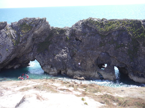 Stair Hole, its caves and arches SWC Walk 346 - Wool Circular (via The Warren and Lulworth Cove and Castle)