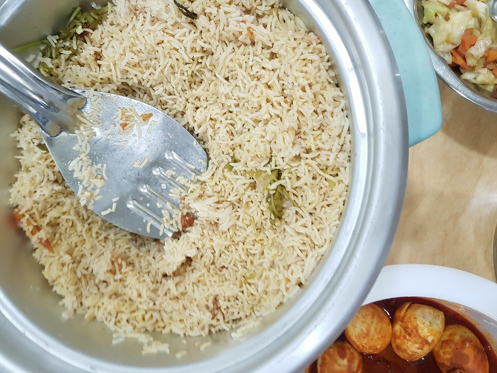 印度咖喱调味饭 India Biryani Curry Chicken Vege rice @ Diwali open house, Kota Kemuning