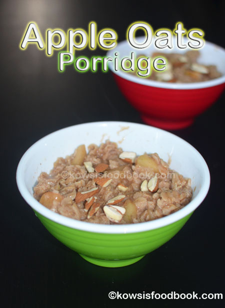 Cinnamon Apple Oats Recipe with Step by step pictures