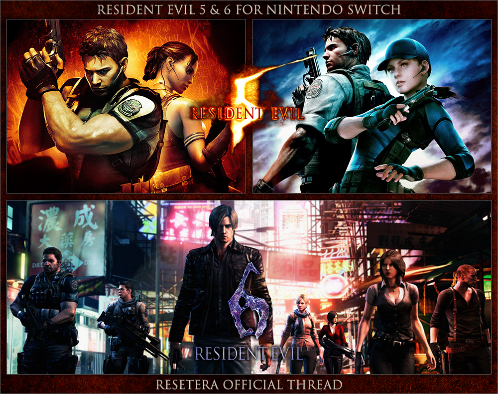 Resident Evil 5 And 6 For Nintendo Switch Ot It Can Handle Re5 S Title Screen Resetera