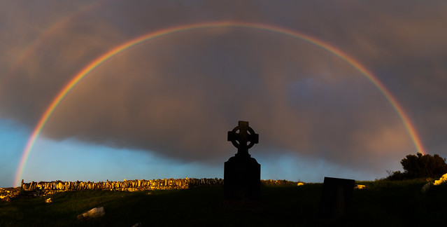 Rainbow over Ardfield Graveyard