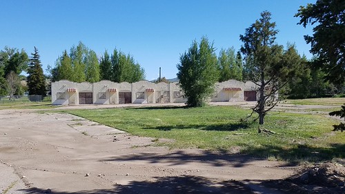 Sunset Motel by US 71, Abandoned Sunset Motel/ Motor Court along old Lincoln Highway near Evanston, Wyomingus30 lincolnhigh