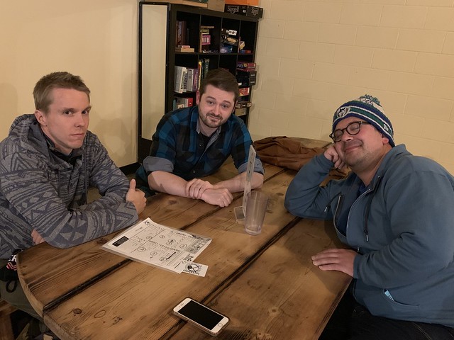 Monday Oct. 28, 2019 at Broken Clock Brewing Cooperative - 1st Place: Pteam Pteradactyl (56)