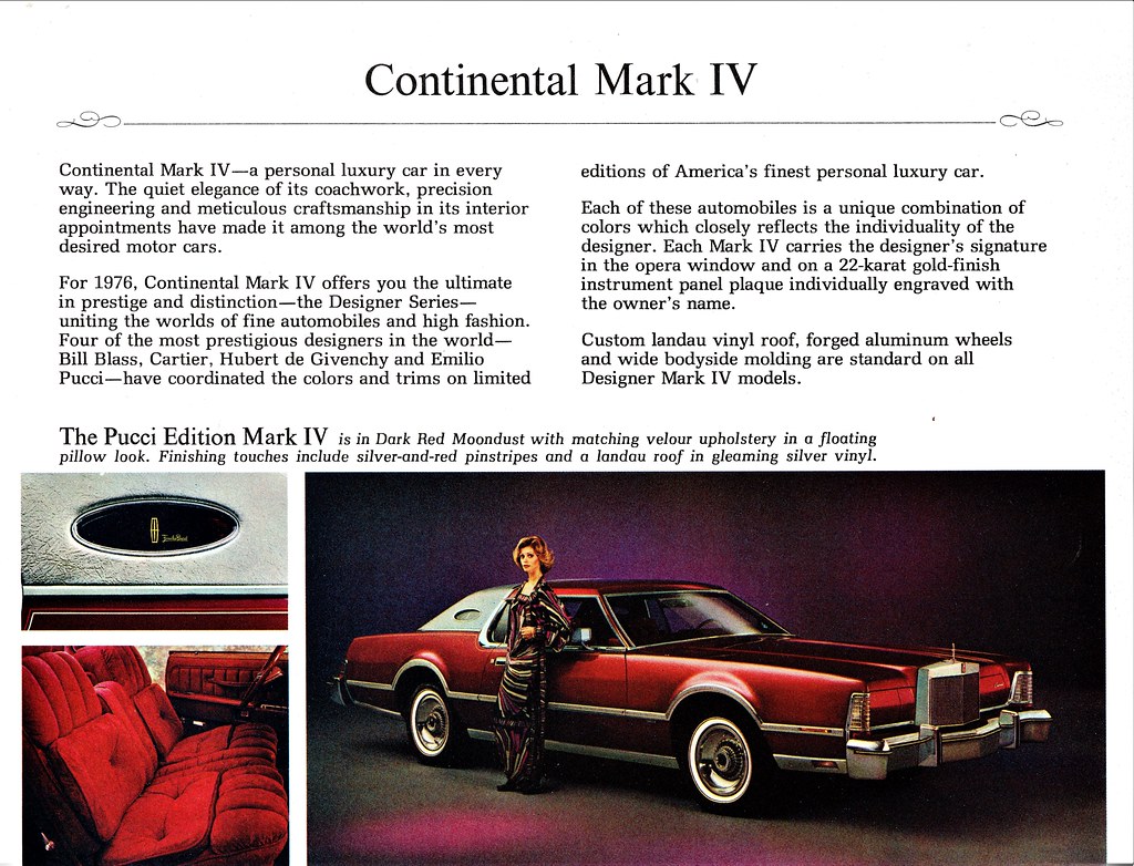 1976 Continental Mark IV Pucci Edition